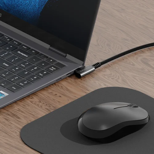 Cygnett 1m Unite Right Angle USB-C to USB-C Black Cable