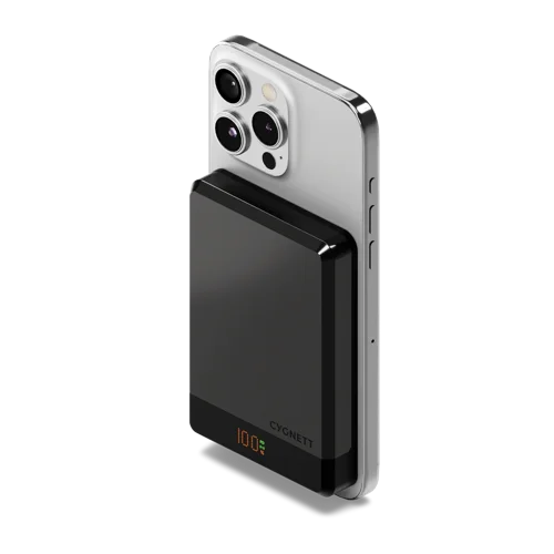 Cygnett 10000 mAh Magnetic Wireless Black Power Bank