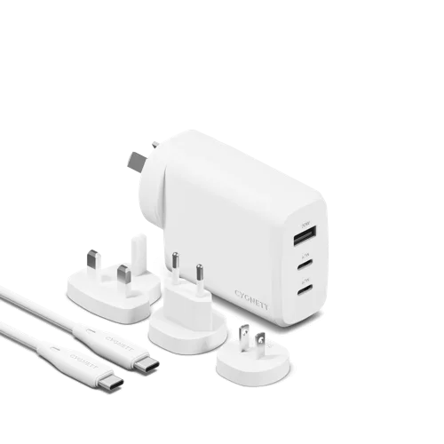 Cygnett 67W Multiport Travel White Wall Charger - UK