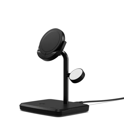 Cygnett ChargeBase 3-in-1 Qi 2 Magnetic Black Wireless Charger