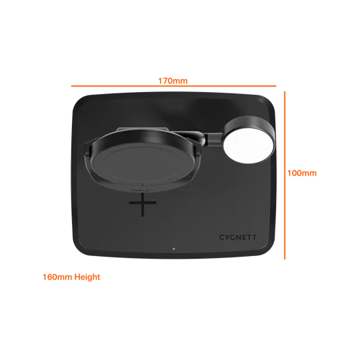 Cygnett ChargeBase 3-in-1 Qi 2 Magnetic Black Wireless Charger