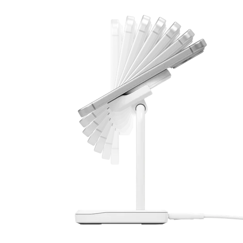 Cygnett ChargeBase 2-in-1 Qi 2 Magnetic White Wireless Charger