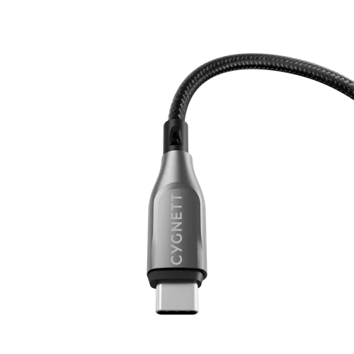 Cygnett 1m Armoured USB-C to USB-C Black Cable