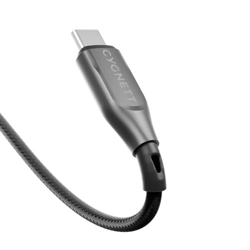 Cygnett 1m Armoured USB-C to USB-C Black Cable