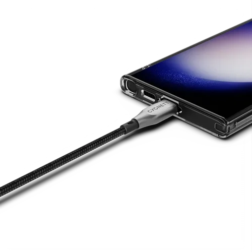 Cygnett 1m Armoured USB-C to USB-C Black Cable