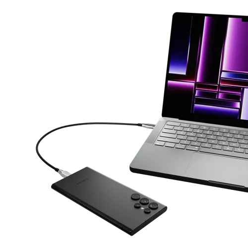 Cygnett 1m Armoured USB-C to USB-C Black Cable