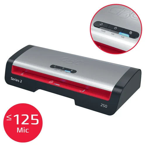 GBC 250 Office A4 Laminator Black & Red - 4410070UK