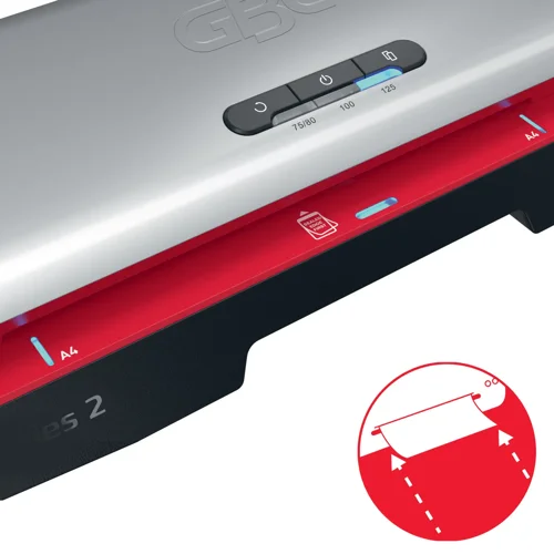 GBC 250 Office A4 Laminator Black & Red - 4410070UK