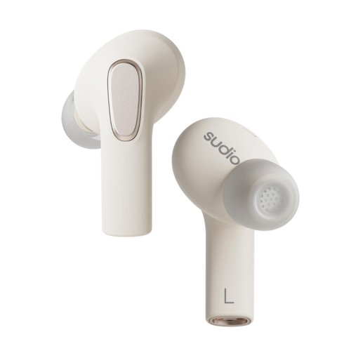 Sudio E3 True Wireless White Earbuds with Charging Case