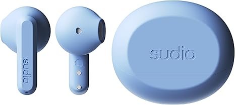 Sudio A3 True Wireless Blue Earbuds with Charging Case