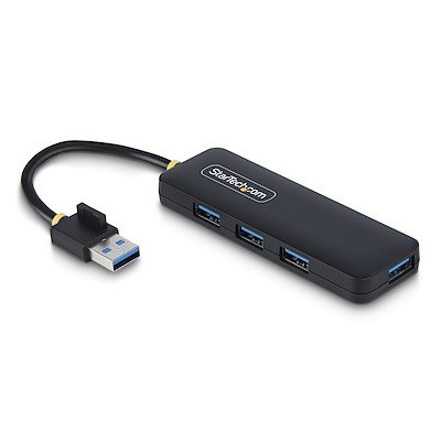 StarTech.com 4 Port USB A Hub; 5Gbps Bus Powered Travel Mini USB Hub
