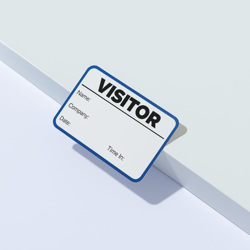 Avery Visitor Badge Sign-In Book Includes 250 Paper Badges (Pack 1 Book + 250 Badges) - 4850S-THR.UK