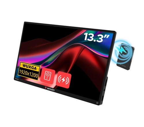 Verbatim Portable 13.3” WUGXA Touch Monitor Aluminium 32087