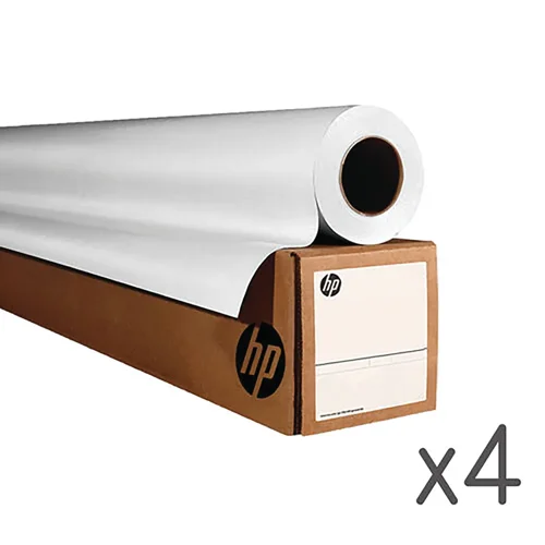 HP Universal Bond Paper Matt High White Uncoated 80gsm 610mm x 45.70m FSC4 4 Rolls A6DE8A