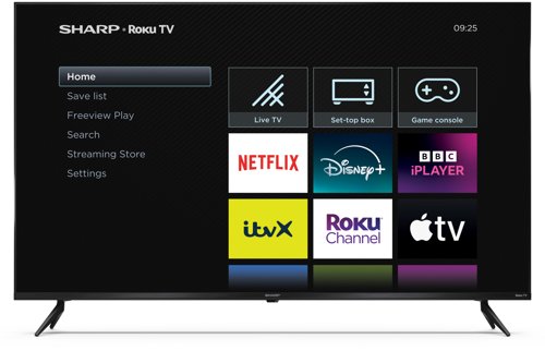 Sharp HJ2K 50 Inch 3840 x 2160 Pixels 4K Ultra HD HDMI USB Roku Freely Smart TV