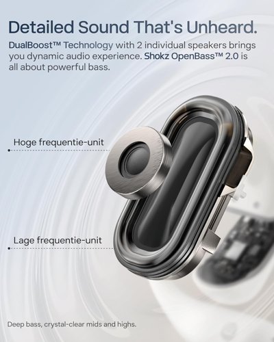 Shokz OpenFit 2+ True Wireless Bluetooth Black Earbuds