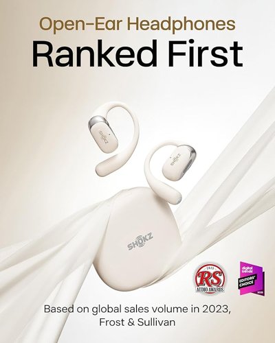 Shokz OpenFit 2 True Wireless Bluetooth Black Earphones
