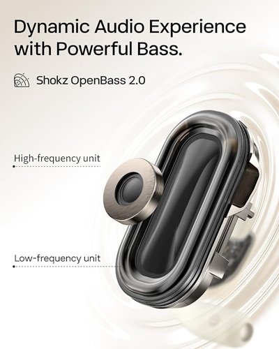 Shokz OpenFit 2 True Wireless Bluetooth Black Earphones