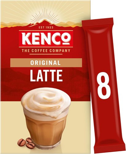 Kenco Latte Instant Coffee Sachets 16.3g (Pack of 8) - 4070647
