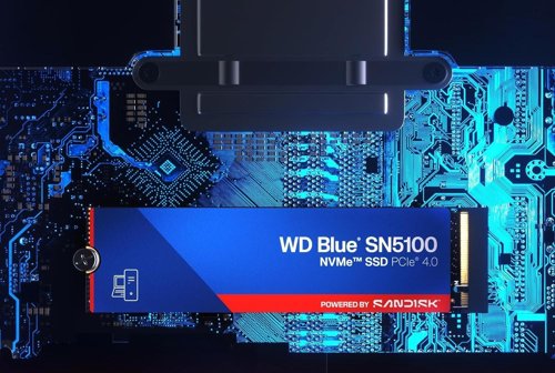 Western Digital Blue SN5100 1TB QLC 3D NAND PCI Express 4.0 NVMe Internal Solid State Drive  8WD10463456