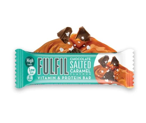 Fulfil Chocolate Salted Caramel Protein Bar Snack Low Sugar 15 x 55g Bars