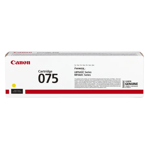 Canon CRG-075Y Yellow Standard Capacity Toner Cartridge 1.3k pages - 6362C002