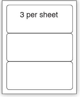 71889SM - Purely Everyday A4 Matte Finish Labels 200x92mm 3 Per Sheet Box 100 Sheets (Pack 300 Labels) - A41-3PE