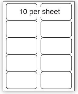 71875SM - Purely Everyday A4 Matte Finish Labels 99.1x57mm 10 Per Sheet Box 100 Sheets (Pack 1000 Labels) - A41-10PE