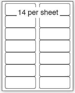 71868SM - Purely Everyday A4 Matte Finish Labels 99.1x38.1mm 14 Per Sheet Box 100 Sheets (Pack 1400 Labels) - A41-14PE