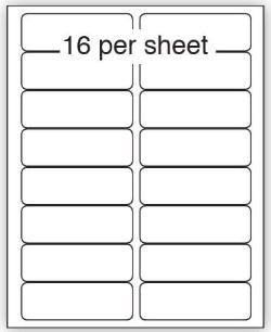 71861SM - Purely Everyday A4 Matte Finish Labels 99.1x34mm 16 Per Sheet Box 100 Sheets (Pack 1600 Labels) - A41-16PE