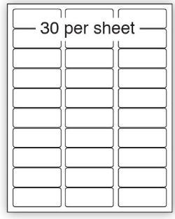 71854SM - Purely Everyday A4 Matte Finish Labels 64x28mm 30 Per Sheet Box 100 Sheets (Pack 3000 Labels) - A41-30PE