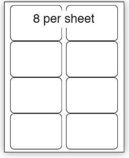Purely Everyday A4 Matte Finish Labels 99.1x67.7mm 8 Per Sheet Box 100 Sheets (Pack 800 Labels) - A41-8PE