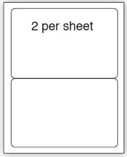 Purely Everyday A4 Matte Finish Labels 199.6x143.5mm 2 Per Sheet Box 100 Sheets (Pack 200 Labels) - A41-2PE