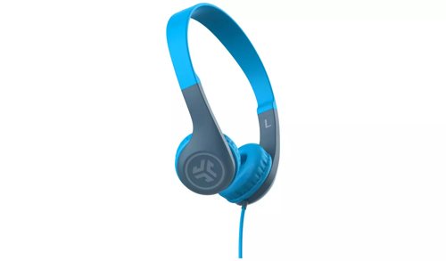 JLab Audio JBuddies Pop Wired 3.5mm Connector Blue Headphones