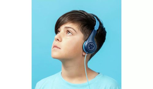 JLab Audio JBuddies Pop Wired 3.5mm Connector Blue Headphones