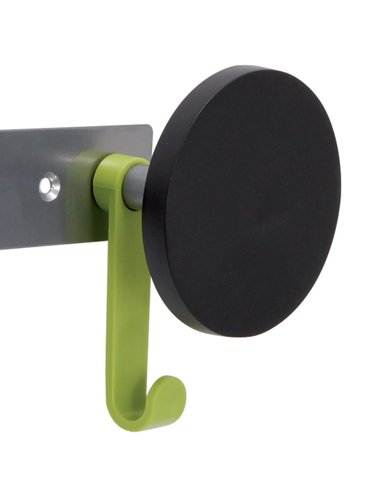 ALBA Wall Coat Hook 2 Pegs Black - PMS2