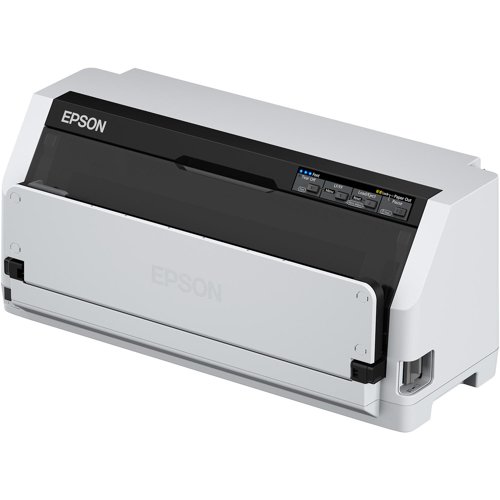 EPSCJ81401A0 | Designed with productivity in mind, the LQ-780 is an ultra-reliable dot matrix printer that offers an impressive ribbon yield. It is fast and compact with a robust build. Its modern design allows effortless integration into any work environment, be it an office or a warehouse.Boasting fast print speeds of up to 487cps (Characters per Second) alongside superior print quality thanks to a 106 column capacity paired with 24 pin hardware, the LQ-780 is able to provide high quality results whenever you need them. Offering outstanding durability, the LQ-780 is built to last and the with a MTBF (mean time between failures) of 20,000 power on hours users can enjoy extended periods of uninterrupted printing for reduced downtime and increased productivity.A robust casing works to stand up to high levels of heat and humidity making the LQ-780 a great choice for use in harsh environments. The compact design also means the LQ-780 can also fit seamlessly into tight spaces and onto desks making it a great choice for workplaces where space is at a premium.