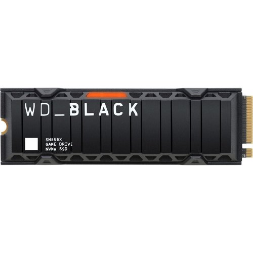 WD Black SN850X PCIE GEN 4 Gaming SSD with Heat Sink 1TB WDBB9H0010BNC-WR