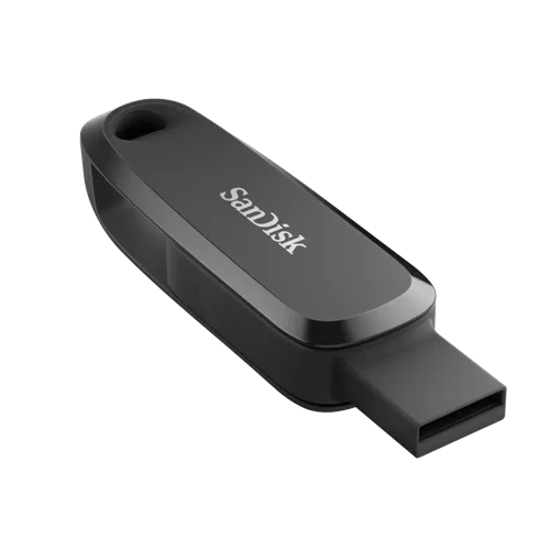 SanDisk SDDDC6-256G-G46 256 GB USB Type-C 3.2 Gen 1 (3.1 Gen 1) 100 MB/s Swivel Black SDDDC6-256G-G46