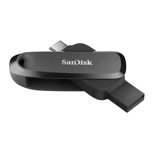 SanDisk SDDDC6-256G-G46 256 GB USB Type-C 3.2 Gen 1 (3.1 Gen 1) 100 MB/s Swivel Black SDDDC6-256G-G46