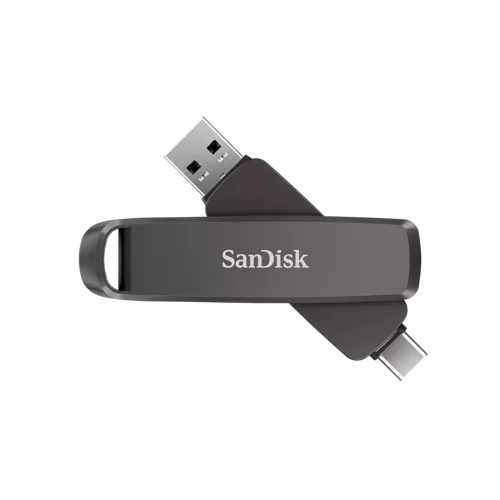 SanDisk SDDDE1-2T00-G46 2 TB USB Type-A / USB Type-C 3.2 Gen 2 (3.1 Gen 2) 1000 MB/s Slide Black SDDDE1-2T00-G46