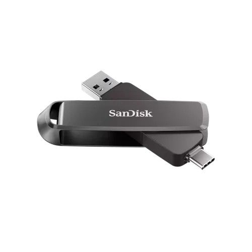 SanDisk SDDDE1-2T00-G46 2 TB USB Type-A / USB Type-C 3.2 Gen 2 (3.1 Gen 2) 1000 MB/s Slide Black SDDDE1-2T00-G46