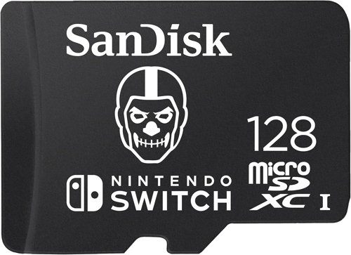 Sandisk NINTENDO MicroSD UHSI Card Fortnite Edition Skull Trooper 128GB SDSQXAO-128G-GN6