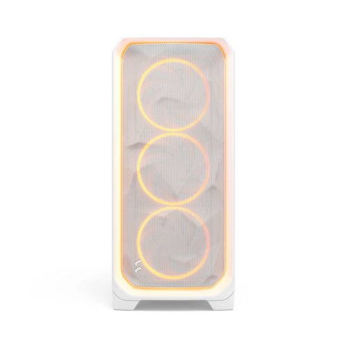 Fractal Design Meshify 3 Ambience Pro RGB White Tempered Glass Clear Tint Gaming PC Case