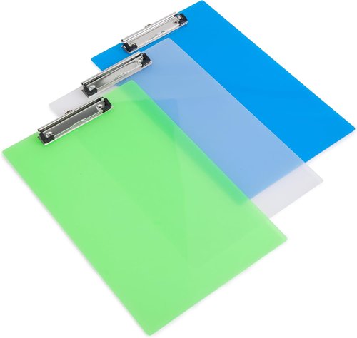 Rapesco Frosted Transparent Clipboard A4 Green - 1823