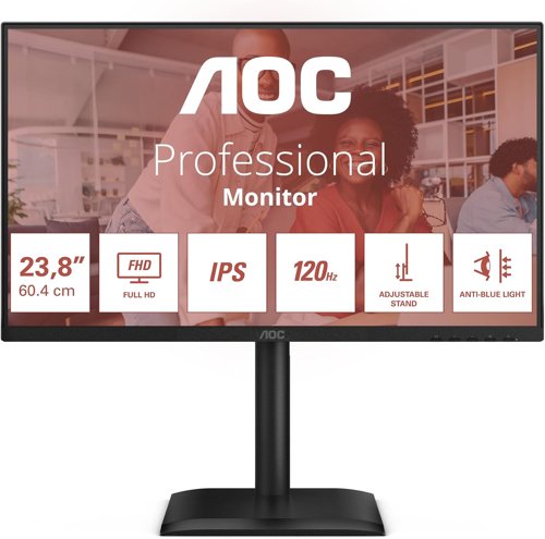 AOC P4 23.8in 1920 x 1080 Pixels Full HD IPS Panel HDMI DisplayPort Adaptive Sync Monitor