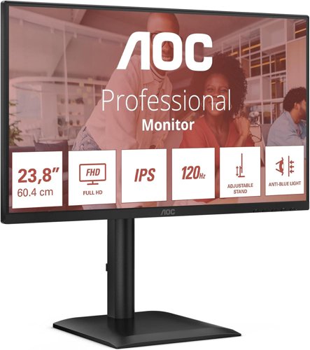 AOC E4 23.8 Inch 1920 x 1080 Pixels Full HD IPS Panel HDMI DisplayPort USB-C Monitor