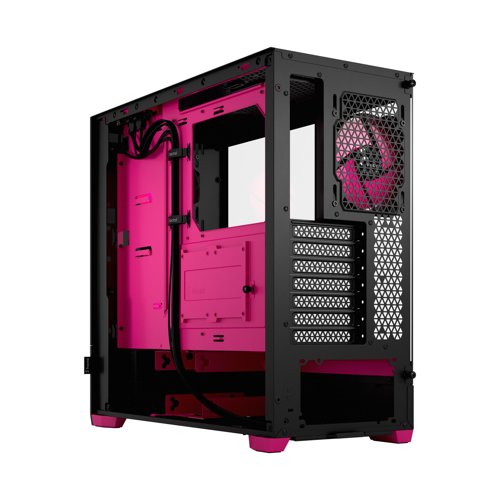Fractal Design Pop Air RGB Magenta Core Mid Tower Tempered Glass PC Case
