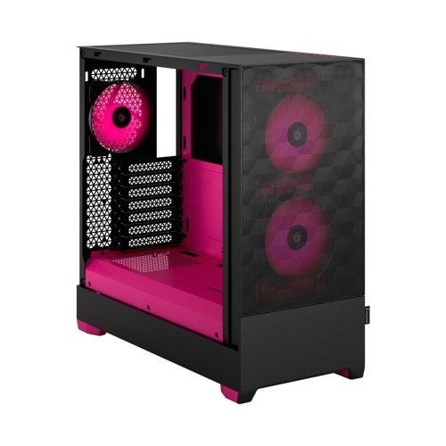 Fractal Design Pop Air RGB Magenta Core Mid Tower Tempered Glass PC Case