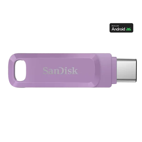 Sandisk Ultra Dual Drive Go 1 TB USB Type-C 3.2 Gen 1 (3.1 Gen 1) 400 MB/s Swivel Lavender SDDDC3-1T00-G46L